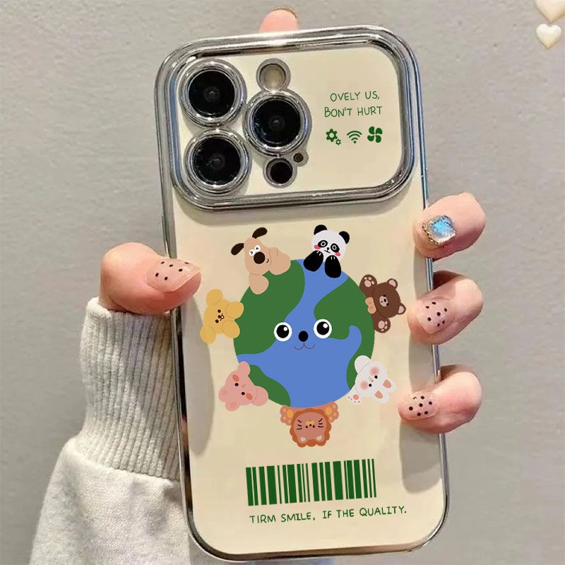地球家园适用于小米15手机壳CIVI电镀视窗红米NOTE14批发K80PRO