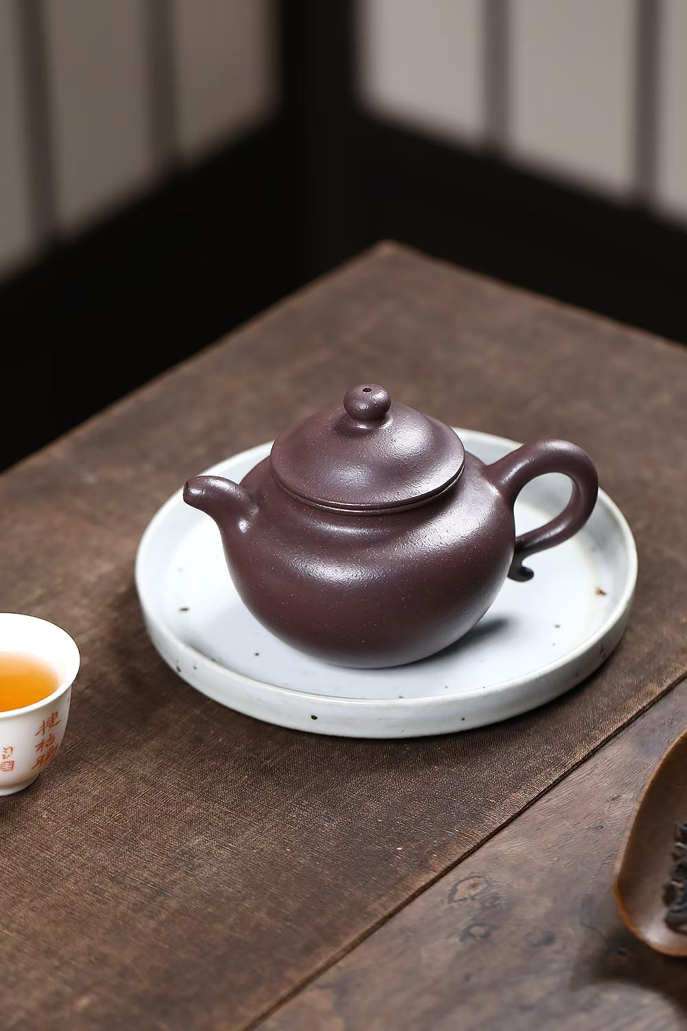 宜兴纯手工掇只壶原矿粗砂天青紫砂壶泡茶利器家用办公