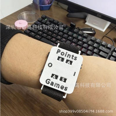 新款 Wrist Score Counter 便携式板球 网球 手腕记分器
