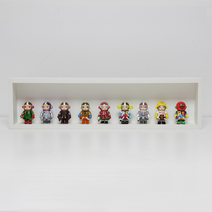 盲盒泡泡收纳展示小野手办乐高布置立体桌面摆台公仔模型中空相框