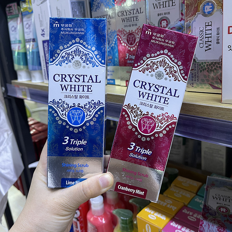 芜琼花水晶牙膏韩国芜琼花洁齿牙膏茶香果香洁齿牙膏炫白清新强健