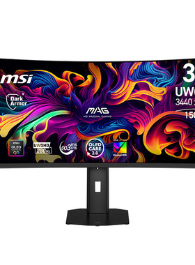 微星 341CQP QD-OLED X28 34英寸准4K 280Hz 第5代QD-OLED显示器
