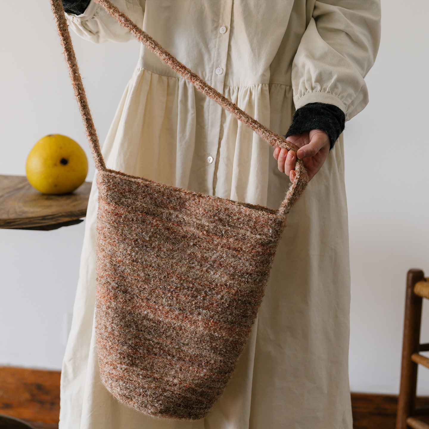 paleMoon | 毛绒绒单肩斜挎包手拎包秋冬日系羊毛呢布包复古文艺