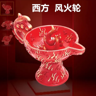 2026马年李居明吉祥物西方风火轮摆件三碧家居装饰摆件