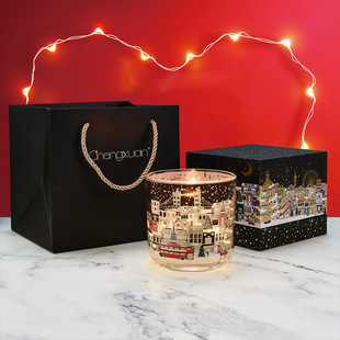 礼盒装玛莎同款夜光杯情人系列香薰蜡烛光感蜡烛小众轻奢伴手礼