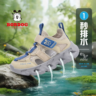 巴布豆童鞋男童运动凉鞋2026夏季新款小学生可下水男孩儿童溯溪鞋