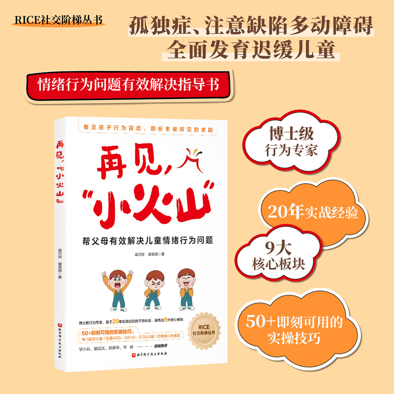 再见 小火山 帮父母有效解决儿童情绪行为问题 ASD ADHD GDD儿童 多动症儿童 实操技巧 分析孩子行为 北京科学技术