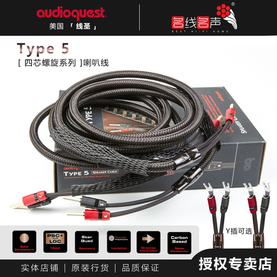 纯铜TYPE5功放原装喇叭线AQ线圣