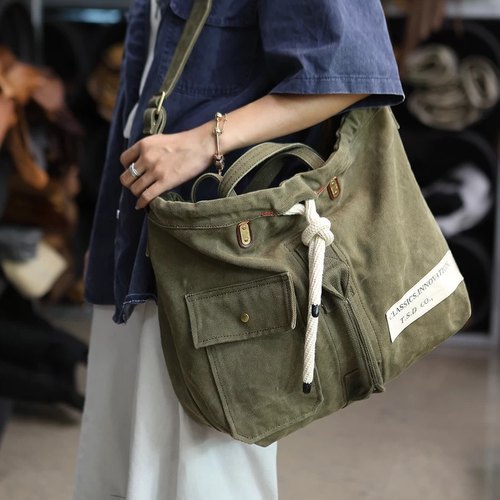 TSD原创设计复古女士手提包肩斜挎包大号西贡包8613