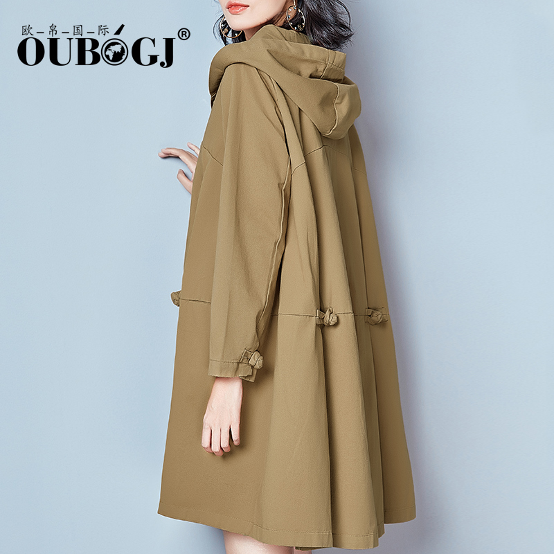 OUBOGJÅ·²¯¹ú¼Ê¿íËÉÁ¬Ã±·çÒÂÅ®Öг¤¿î´ºÇï´¿ÃÞ´óÂëÍâÌ×ÅÖMMÏÔÊݳ±