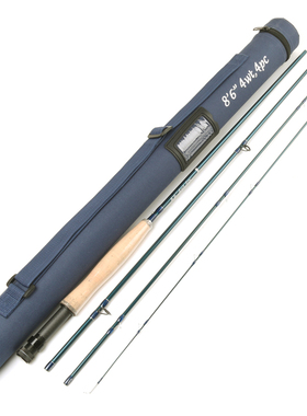 飞蝇钓 4节飞杆 水库溪流竿碳素竿 V-Access 7号5号4号蓝色飞钓竿