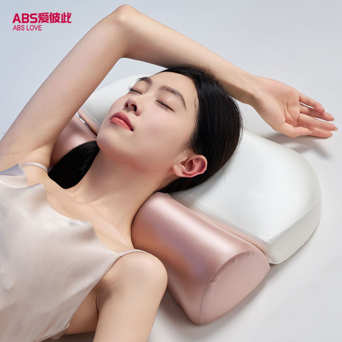 ABS家用卧室纯色加厚零压记忆牵引枕头学生宿舍枕芯2025慢回弹枕