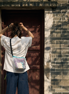 AS旅行迷你透视小挂包证件袋钥匙包防水收纳包随身便携钱包斜挎包