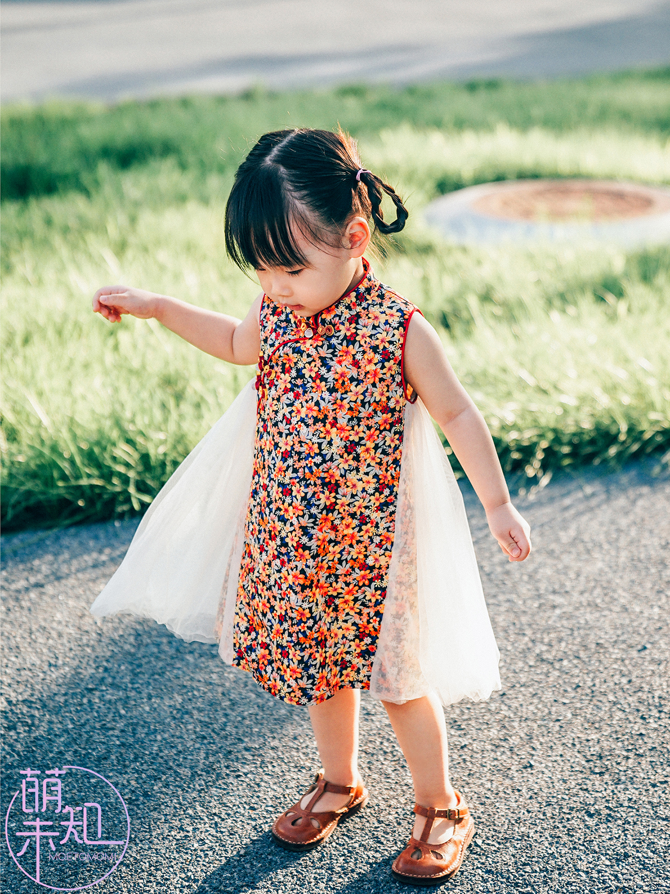 女童夏季紗裙旗袍洋氣公主裙