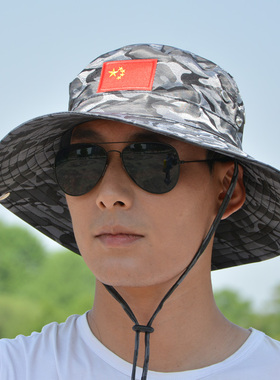 大沿户外男夏迷彩太阳帽