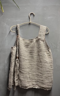 沉香布衣草堂短背心 雨露麻 自制超重工定制 编织肩带吊带不等式