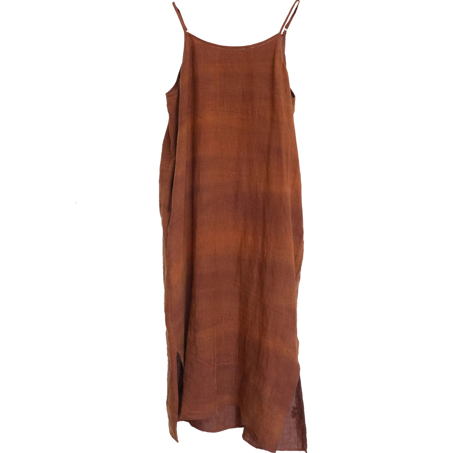 沉香布衣草堂长款亚麻做旧吊带2025夏可调节W22805几见J25u04075,女装/女士精品,T恤,淘宝优惠券,粉丝福利购,淘宝优惠卷