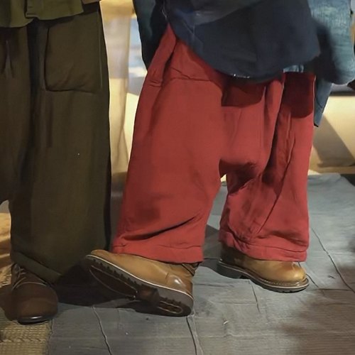 沉香布衣草堂亚麻棉裤长裤自制夹棉吊裆休闲裤25w11289