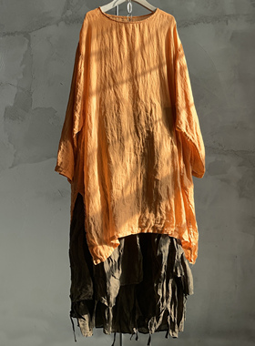 沉香布衣草堂 多色套头大衫 中长衣防晒 长袖苎麻上衣 自制