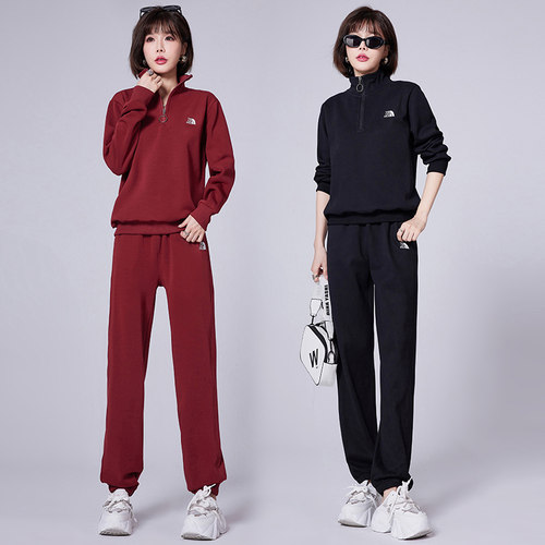 秋冬季休闲服卫衣两件套运动套装