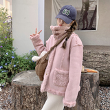 高转化2025新数据流量皮毛一体短款外套女182-8528P185K268，女装皮草，帛香坊