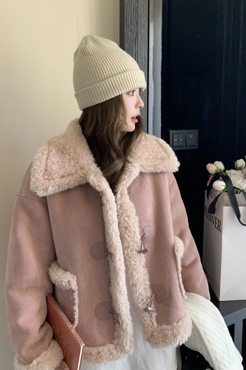 好数据流量25年冬装新火焰复合ga皮毛一体女182-8596P190K268,女装皮草,帛香坊