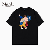 官方授权 印花图案 2026宽松型T恤男女短袖 Mardi Mountain韩国正品
