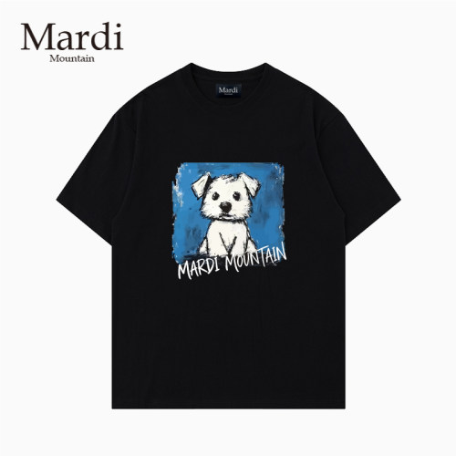 官方授权 Mardi Mountain韩国正品2026宽松型T恤男女短袖印花图案