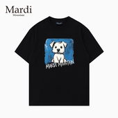 官方授权 印花图案 2026宽松型T恤男女短袖 Mardi Mountain韩国正品