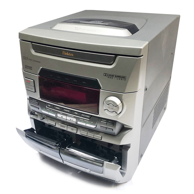 德国ELEKTRA双卡带CD组合音响主机3碟CD机磁带录音机5.1声道功放