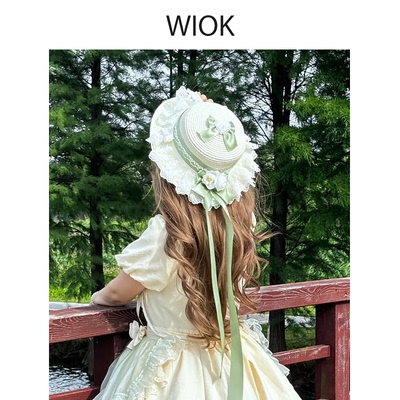 原创lolita夏季儿童小头围草帽