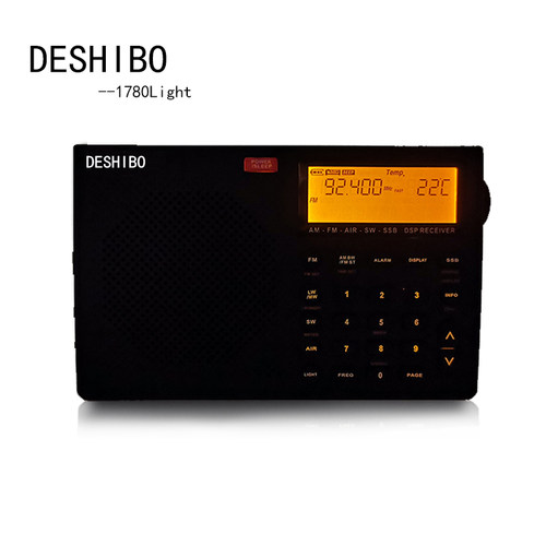 DESHIBO1780 Luminous Edition Radio Shortwave Aviation Single