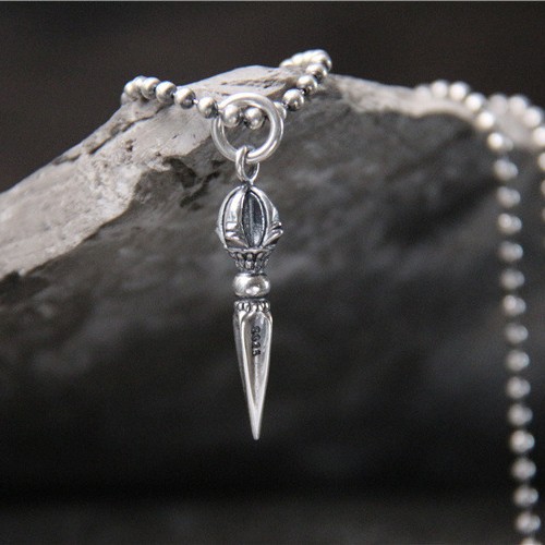 「道系」纯银项链金刚杵泰银吊坠