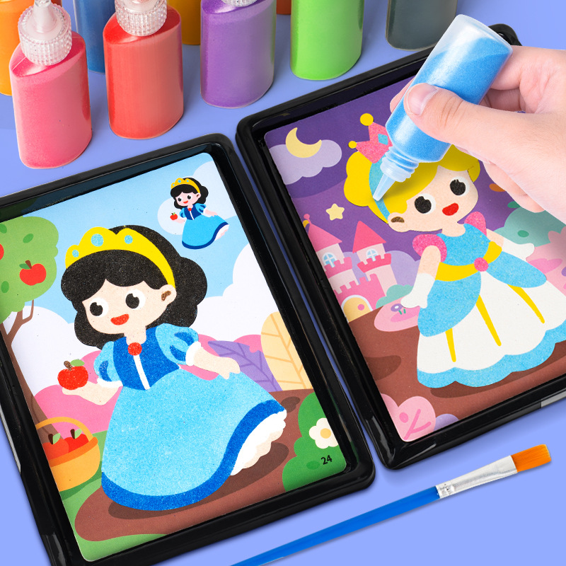 儿童沙画胶DIY沙画手工创意玩具