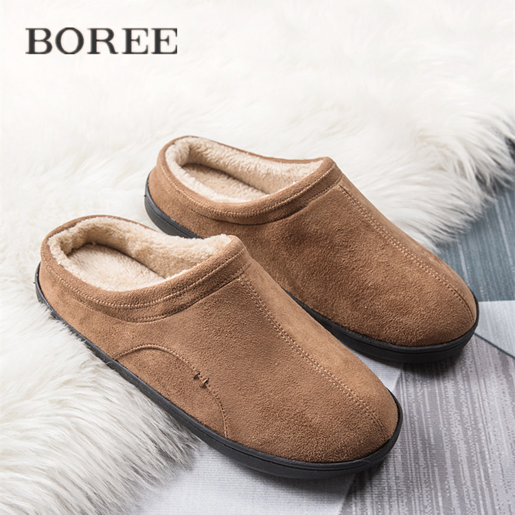 宝人包头大码保暖日系居家棉拖鞋