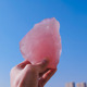 天然粉水晶原石摆件手握石扩香石头鱼缸造景消磁矿石雕刻毛料宝石