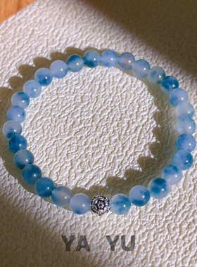 灵珠玉髓925银手串精致百搭高级感新中式礼物小众精致显白手链