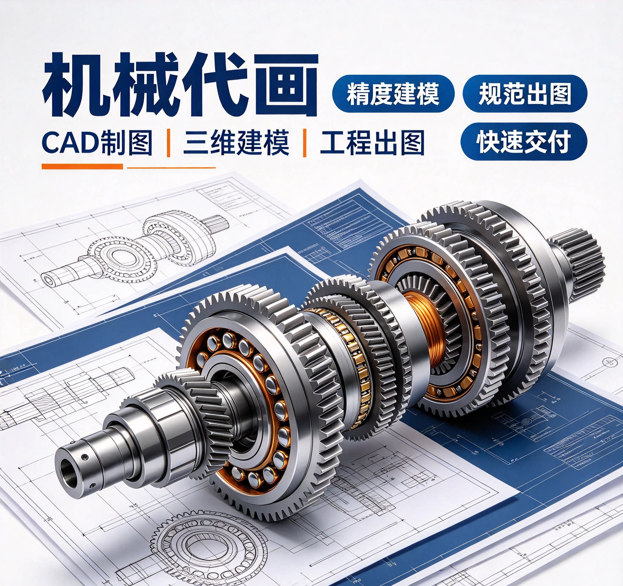 专业机械代画 | SolidWorks/CAD出图 | 非标设备/工装夹具/钣金