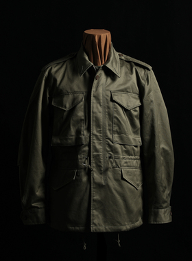 GIZEMO复刻早期铝齿拉链M51夹克外套 复古OG107夹克 防风野战风衣