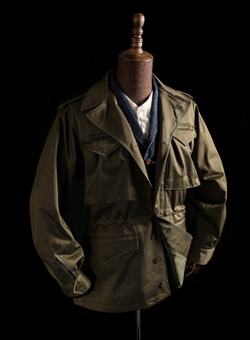 GIZEMO M43外套 复刻美军1944年二经典夹克 M-43防风复古野战风衣