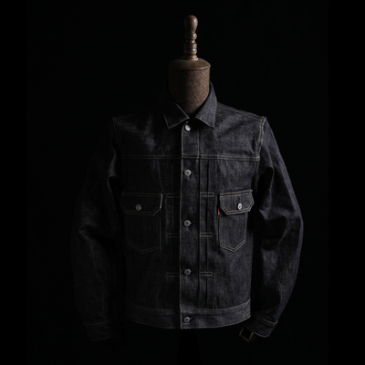 GIZEMO1冈山面料丹宁夹克