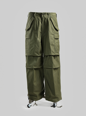 GIZEMO 复刻67年M65混纺材质作战裤 复古OG107色M-65野战宽松裤子