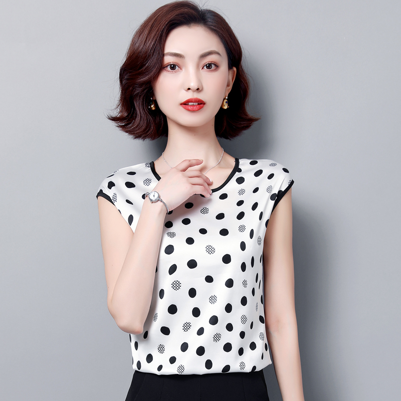 2019夏季新款印花外穿真丝吊带背心女桑蚕丝内搭宽松大码打底上衣