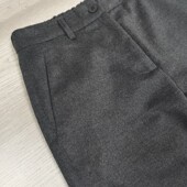 女高腰显瘦法兰绒直筒阔腿长裤 春秋新款 裤 百搭绵羊毛西装 he系时尚