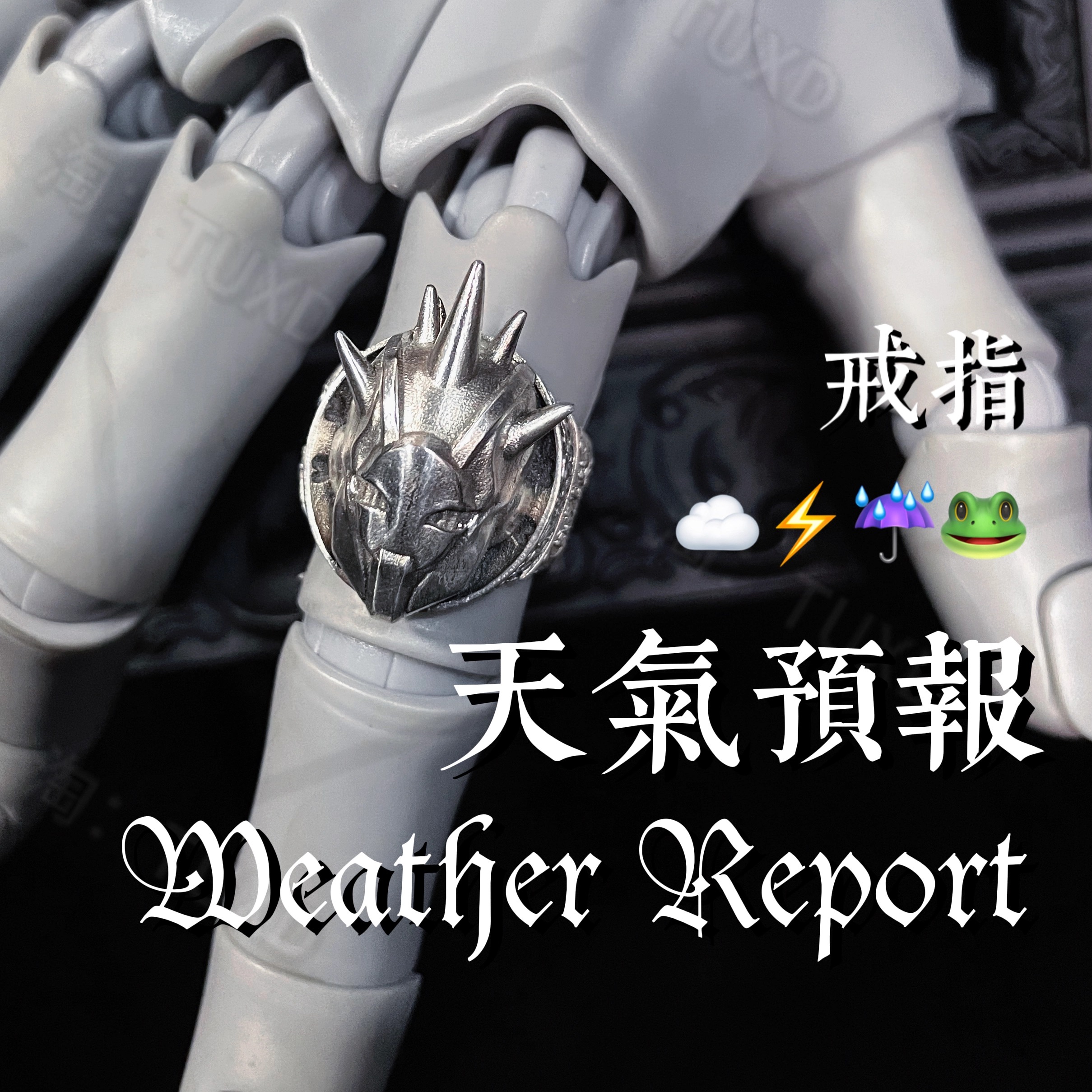 TUXD JOJO的奇妙冒险石之海 天气预报 印象戒指/项链 925银