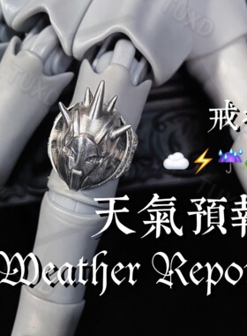 TUXD JOJO的奇妙冒险石之海 天气预报 印象戒指/项链 925银