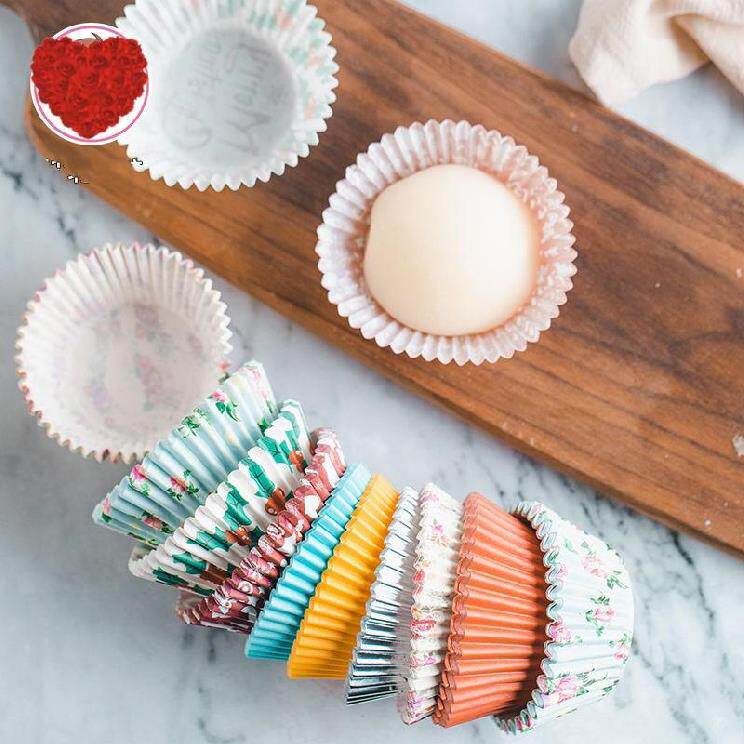 CUPCAKE杯托纸杯蛋糕油纸托雪媚娘托月饼蛋黄酥烘焙用纸100只包邮