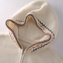 羊范LP同款100%山羊绒彩色针织开衫女连帽拉链宽松外搭慵懒风毛衣