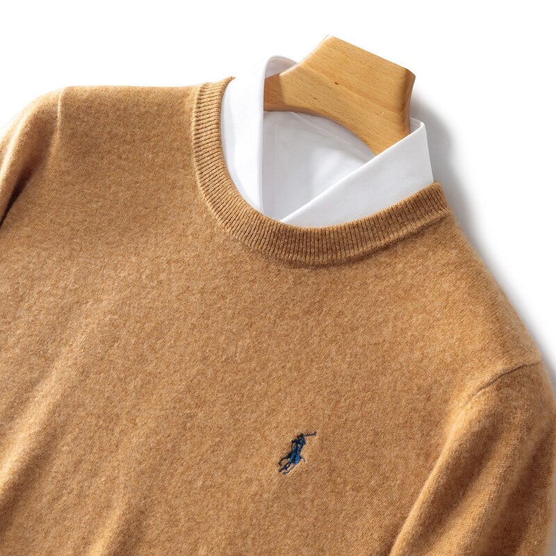 羊范套头羊毛圆领保暖