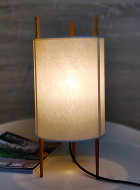 北欧包豪斯桌灯Isamu Noguchi设计师野口勇Cylinder Lamp气缸台灯